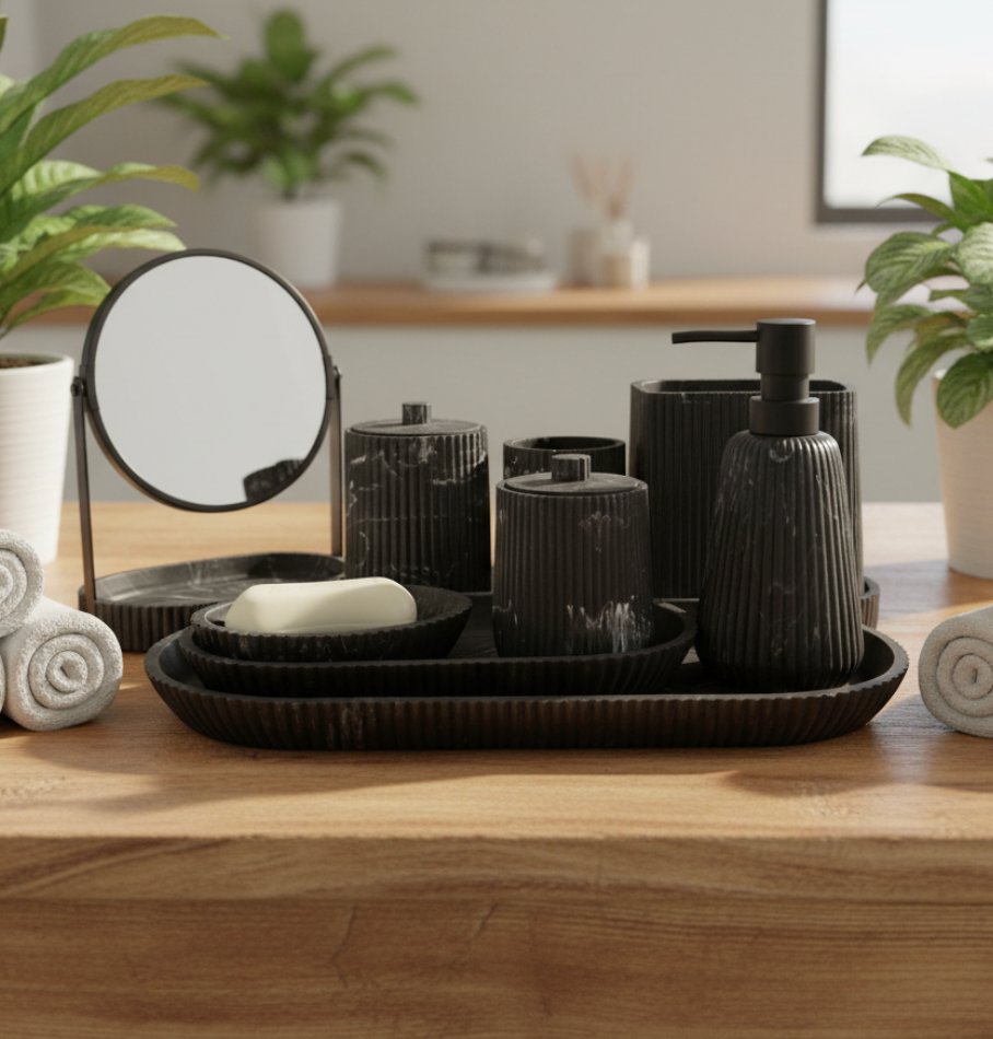 10-Piece Modern Marble Home Décor Set