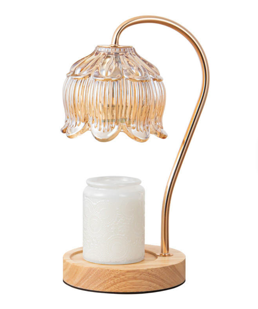 Wooden Candle Melting Aromatherapy Lamp