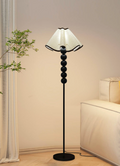 Nordic Vintage Pleated Iron LED Floor Lamp