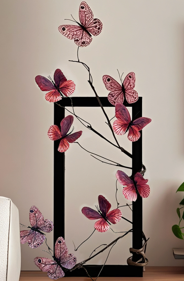 Elegant Chinese Iris Floral Decorative Accent