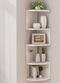 Nordic 5-Tier Wooden Corner Shelf