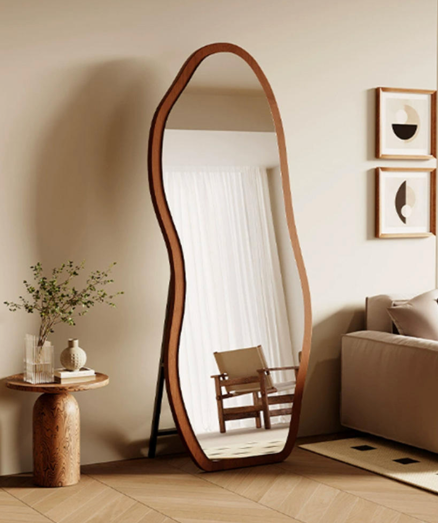 Large Wavy Full-Length Mirror